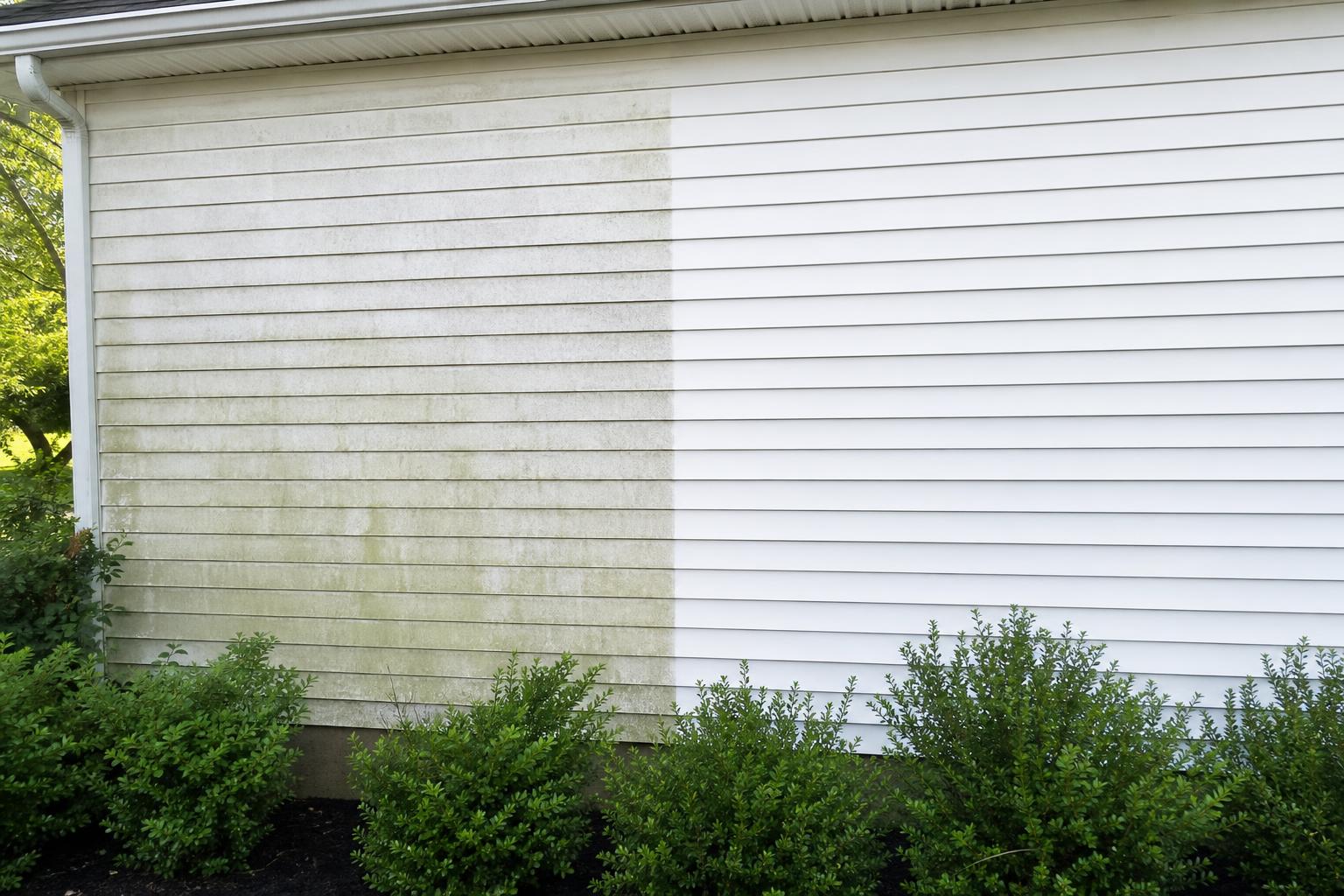 House wash before and after